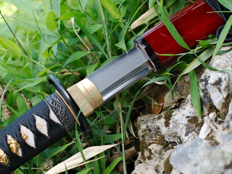 Katana "Kouryuu" (興隆, floración, florecimiento, crecimiento, desarrollo), decoración de bambú y colibrí, forja Soshu Kitae, hamon real, afilada a mano #Terressens Katana "Kouryuu" (興隆, floración, florecimiento, crecimiento, desarrollo), decoración de bambú y colibrí, forja Soshu Kitae, hamon real, afilada a mano #Terressens