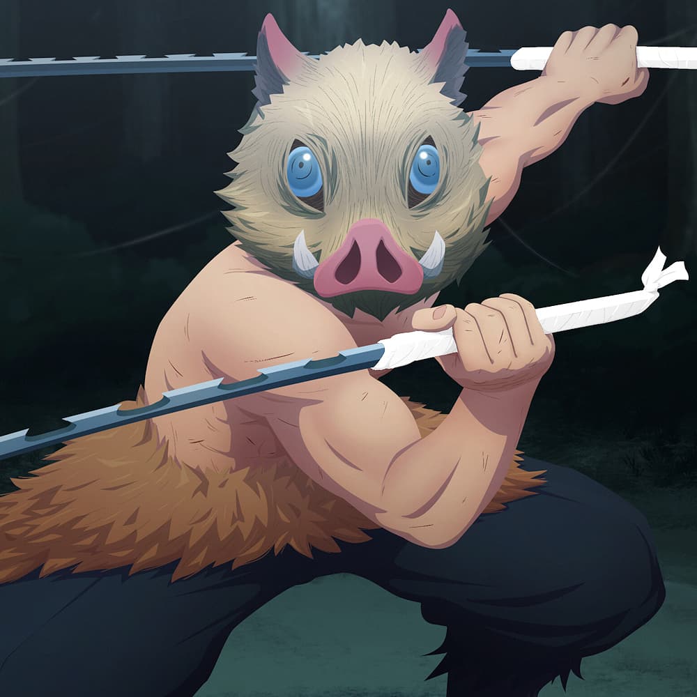 La espada de Inosuke Hashibira, del manga Demon Slayer: Kimetsu No Yaiba #Terressens