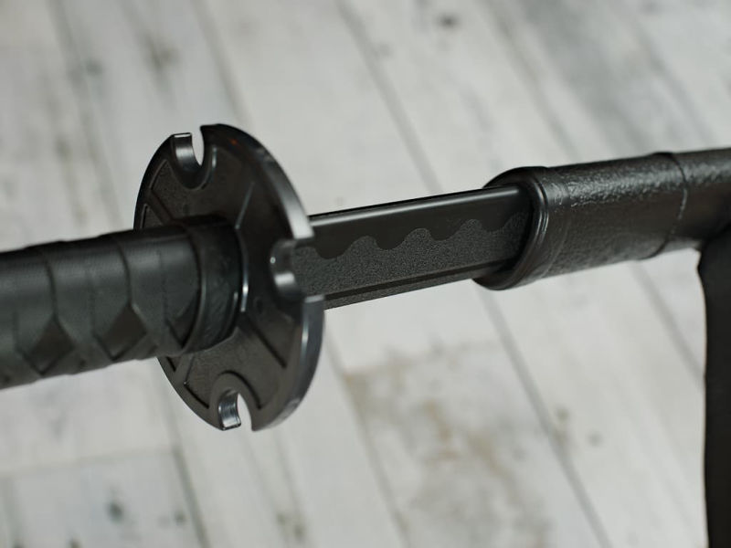 "Teikō" (抵抗, resistencia), bokken de polipropileno con saya #Terressens