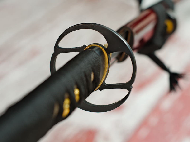 Katana afilada "Kirinketsu" (麒麟血 sangre de dragón), Soshu Kitae, templado selectivo #Terressens