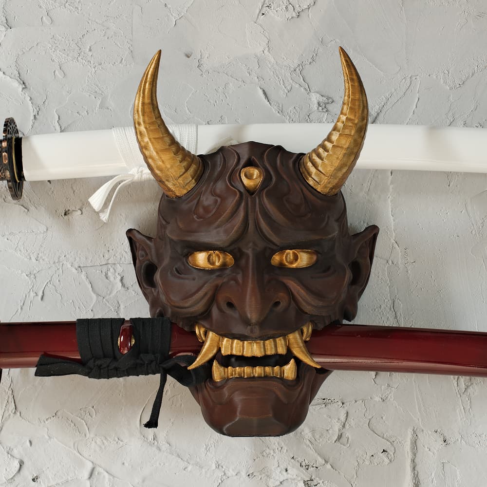 Soporte de pared «Oni» (鬼) para una o dos katanas #Terressens