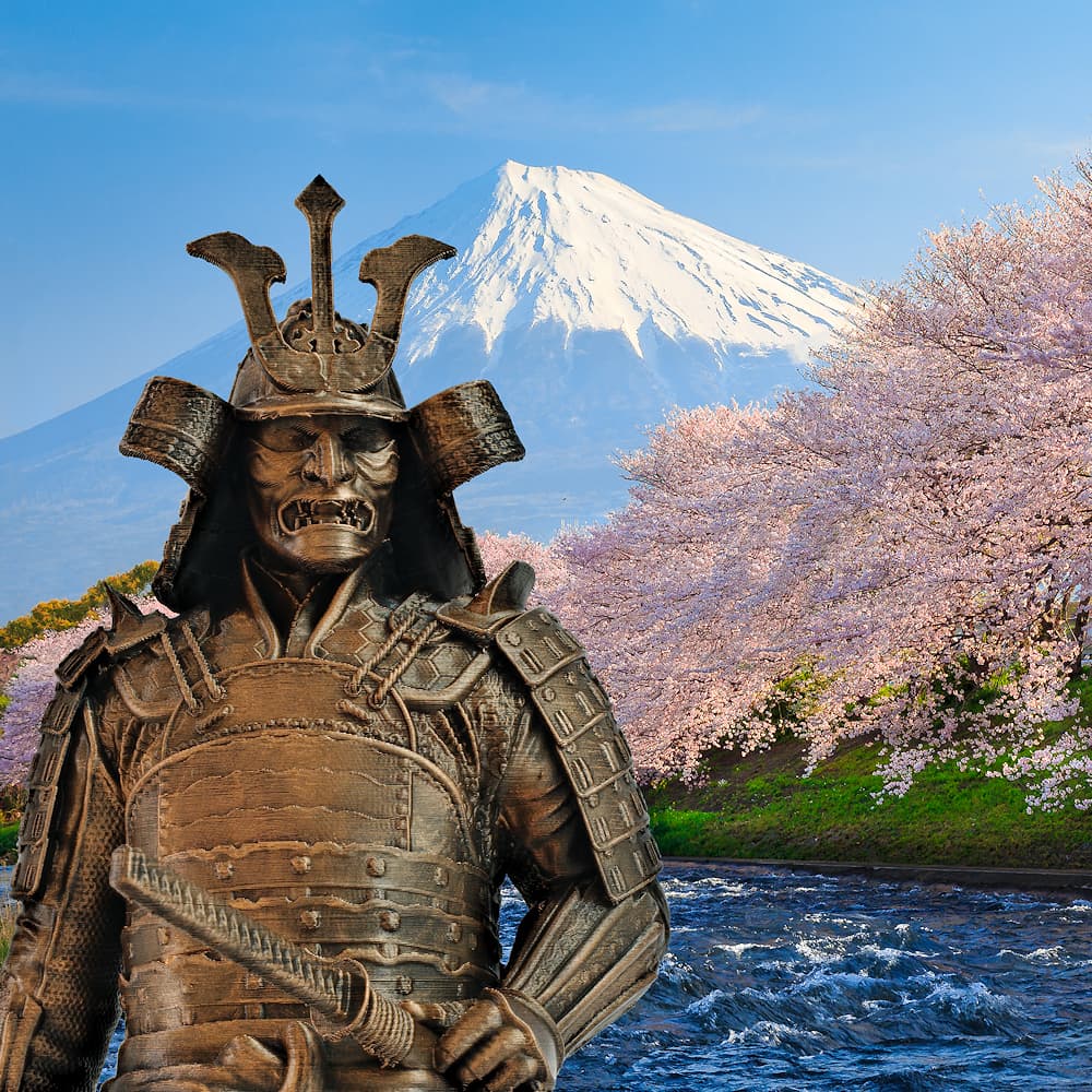 Estatuillas de samuráis, guerreros del Japón feudal #Terressens